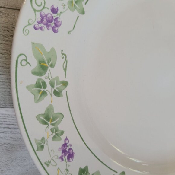 Gibson Everyday English Ivy 11" Ceramic Plates Set Of 2 - Picture 5 of 6